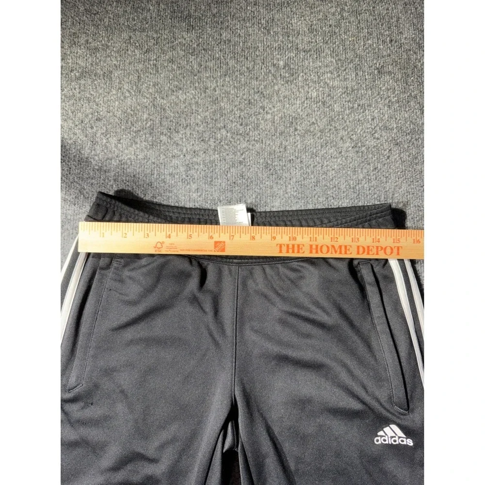 Adidas Tiro 17 Training Pants Mens Medium Black White Striped Soccer Joggers